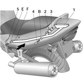 FIJACIONES TOP SHAD HONDA CBR1100XX'01