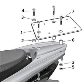 FIJACIONES TOP SHAD HONDA VISION 125 '12