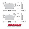 PASTILLAS FRENO OFF ROAD SEMI METÁLICAS BRAKING 890SM1