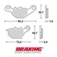 PASTILLAS FRENO OFF ROAD SINTERIZADAS BRAKING 905CM44 SUZUKI RM 85 (2005-2018)