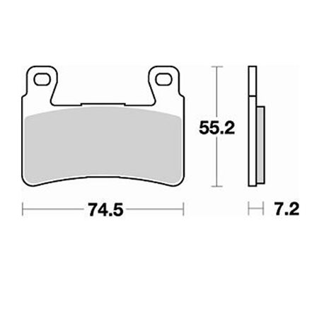 PASTILLAS FRENO ON ROAD SEMI METALICAS BRAKING 827CM66 HONDA (1998-2008)