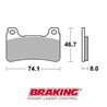 PASTILLAS FRENO ON ROAD SINTERIZADAS BRAKING 899CM55 HONDA (2004-2014)