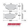 PASTILLAS FRENO ON ROAD SINTERIZADAS BRAKING 924CM56 SUZUKI (2006-2012)