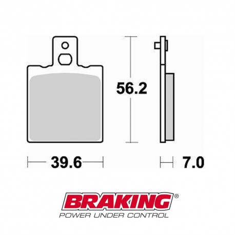 PASTILLAS FRENO ORGÁNICAS BRAKING 612SM1