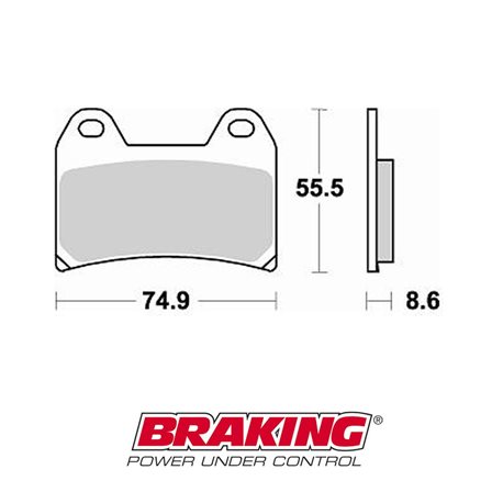 PASTILLAS FRENO RACING SINTERIZADAS BRAKING 784CM66 CARRETERA