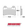 PASTILLAS FRENO RACING SINTERIZADAS BRAKING 784CM66 CARRETERA