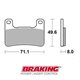 PASTILLAS FRENO RACING SINTERIZADAS BRAKING 898CM66 KAWASAKI, SUZUKI CARRETERA (2008-2014)